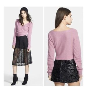 Tildon wrap angora sweater